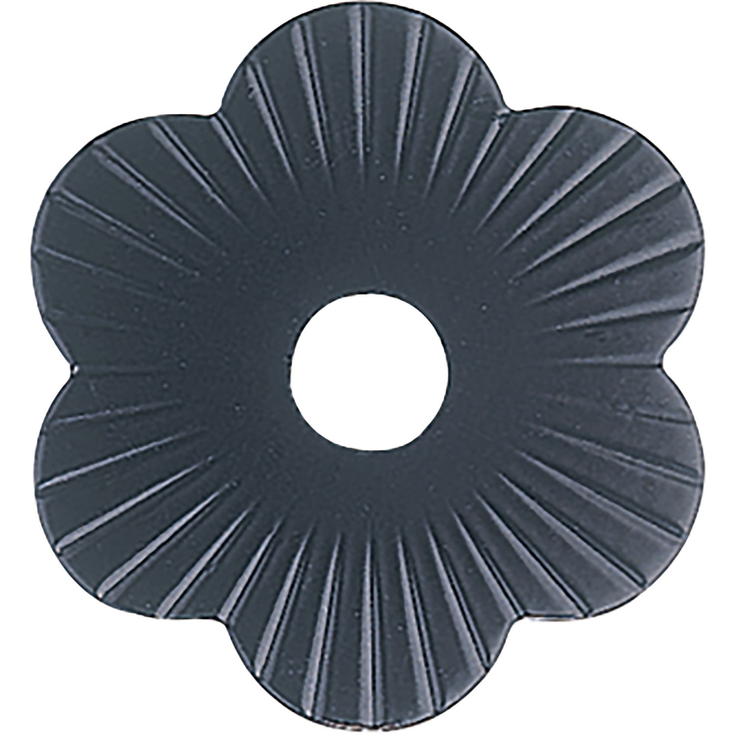 Hofmann Zierrosette (Pfettenscheibe) ø 80x4 mm, Bohr-ø 17 mm, schwarz pulverbesch. (B)
