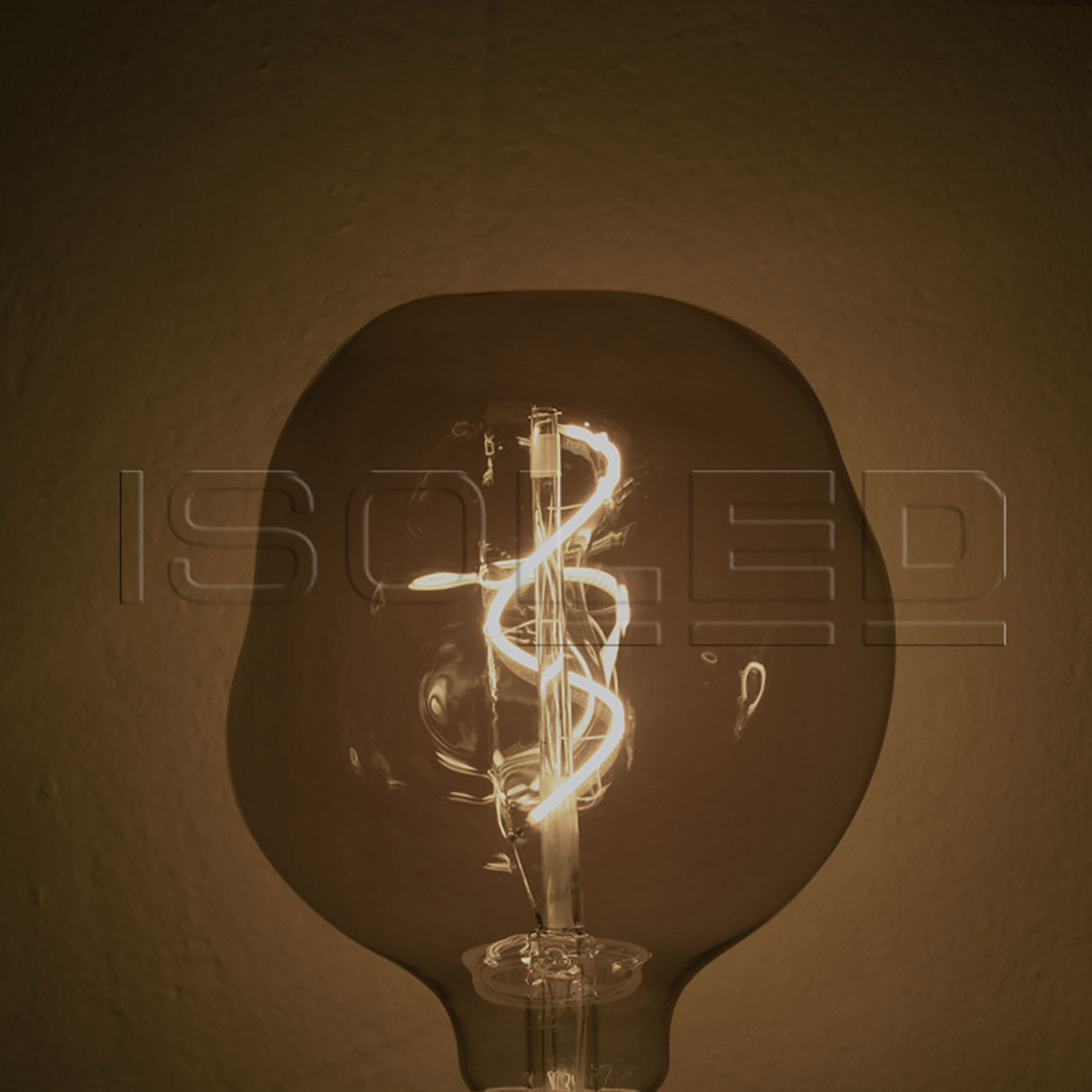 ISOLED E27 Vintage Line LED Dekobirne 125 4W ultrawarmweiß Glas smoky dimmbar