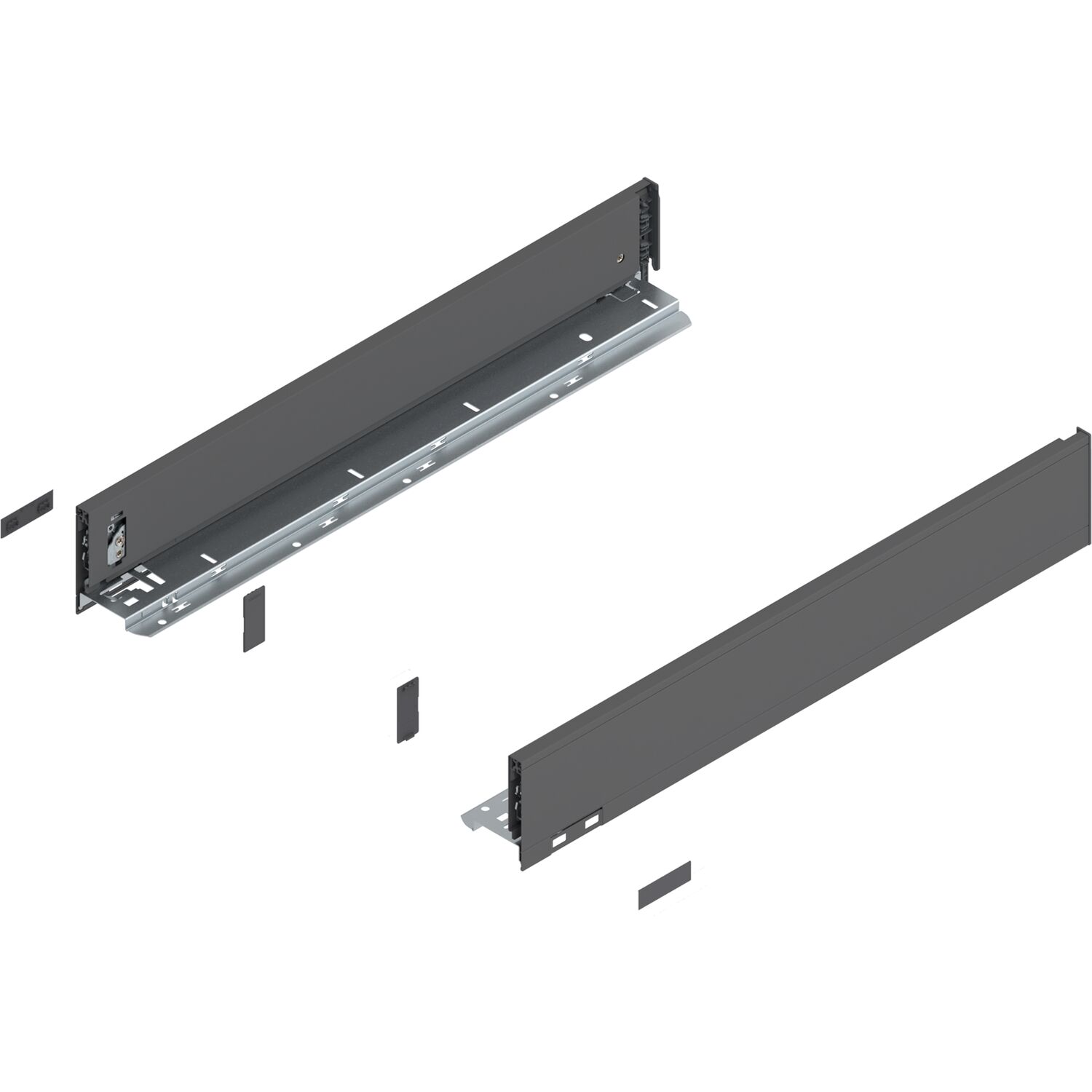 blum LEGRABOX pure Zarge Höhe M, NL 550, Oriongrau-matt
