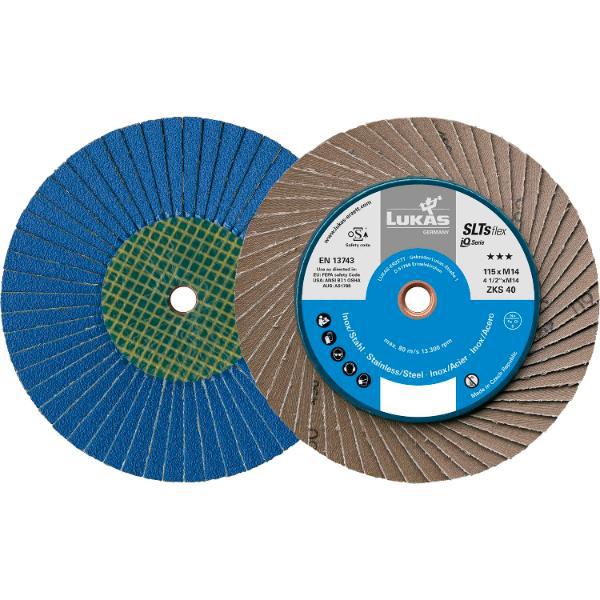 Lukas Schleiflamellenteller SLTsflex Zirkonkorund ø 125 mm Korn 40