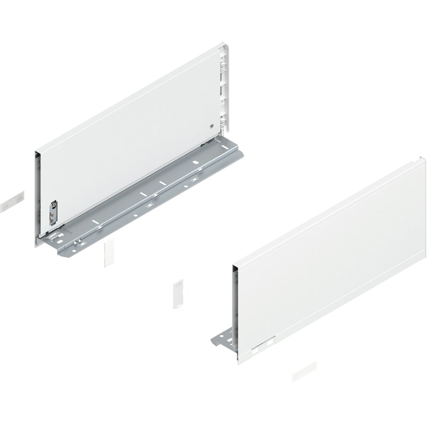 blum LEGRABOX pure Zarge Höhe C, NL 400, Seidenweiß-matt