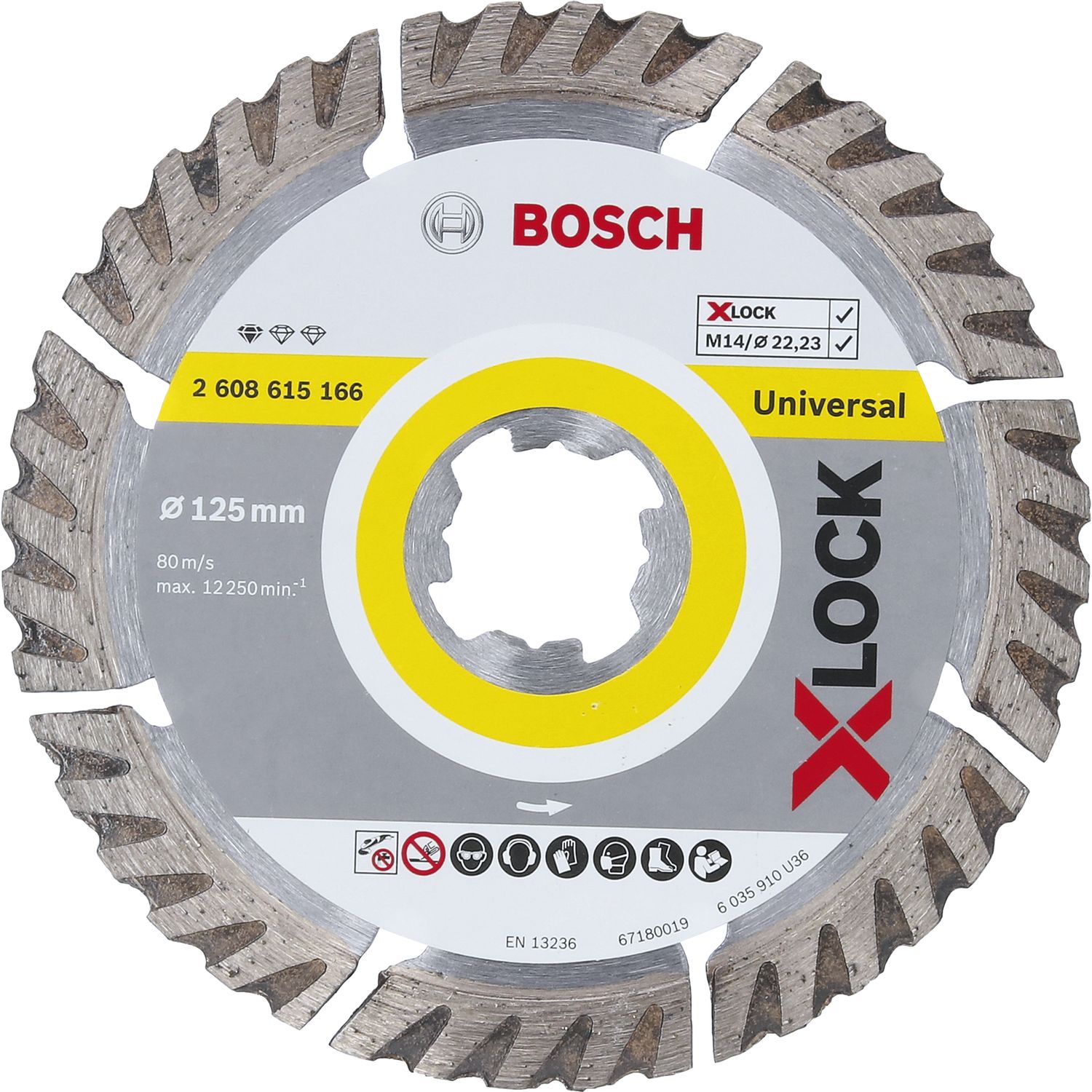Bosch X-LOCK Diamant-Trennscheibe Standard for Universal 125x2,0 mm