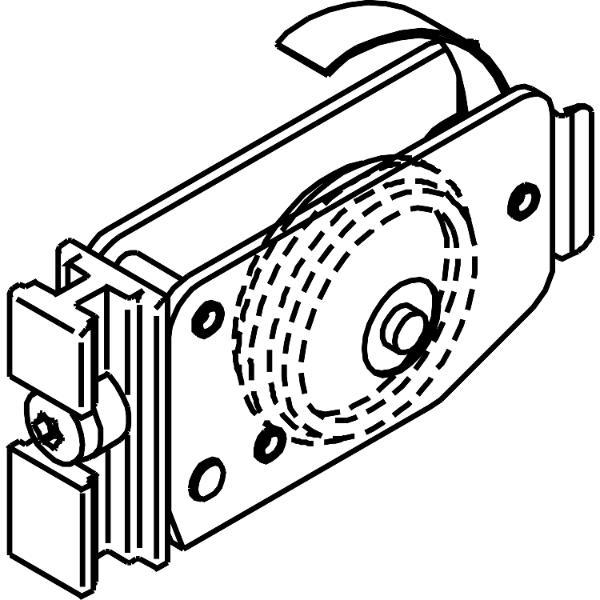 Hawa DIVIDO 100 Zusatz-Bodenführung 65x37mm