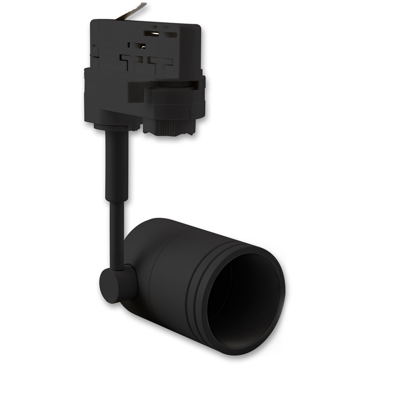 ISOLED 3-Phasen Schienen-Adapter für GU10-Spots schwarz matt