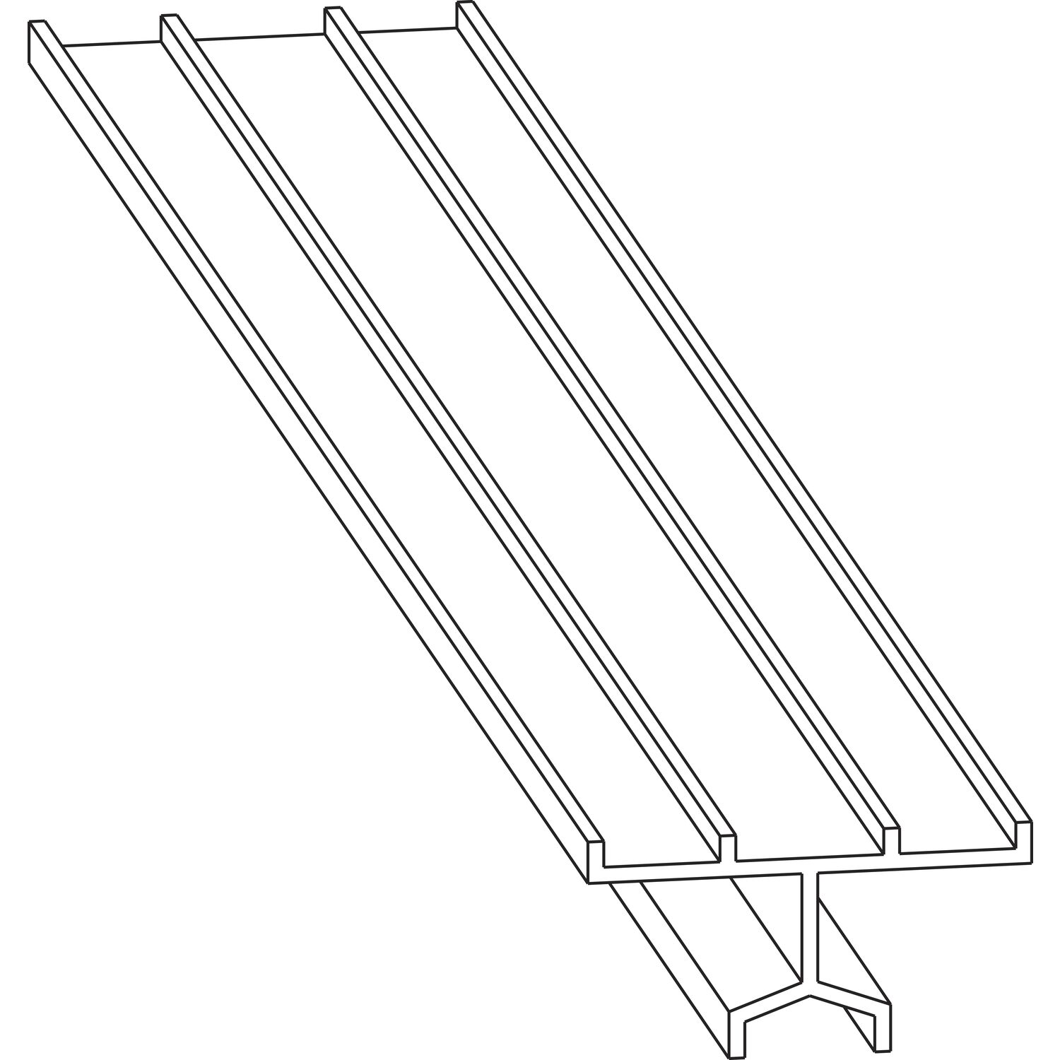 Maco #N20913 HS Führungsschiene oben universal nieder, silber, L=2500 mm (N20913)