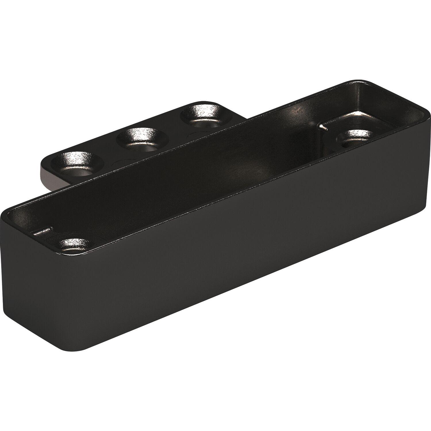 ITALIANA ferramenta Bremsklappenhalter KIARO Alurahmen-Adapter, vernickelt schwarz