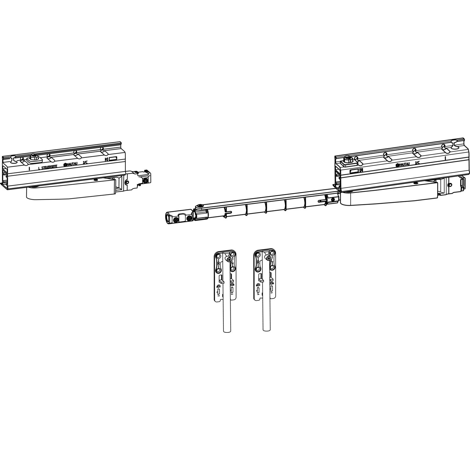 HAUTAU ATRIUM SP komfort Grundkarton Laufwerk, links, 160 kg