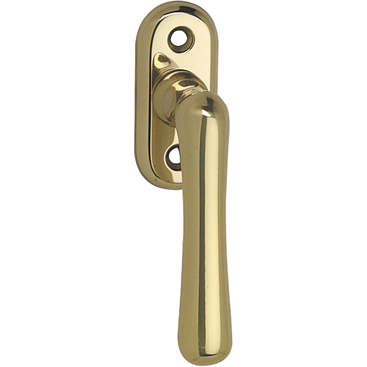 Grundmann Fenstergriff ELEGANT 504H - sichtbar geschraubt 7x35 Messing poliert