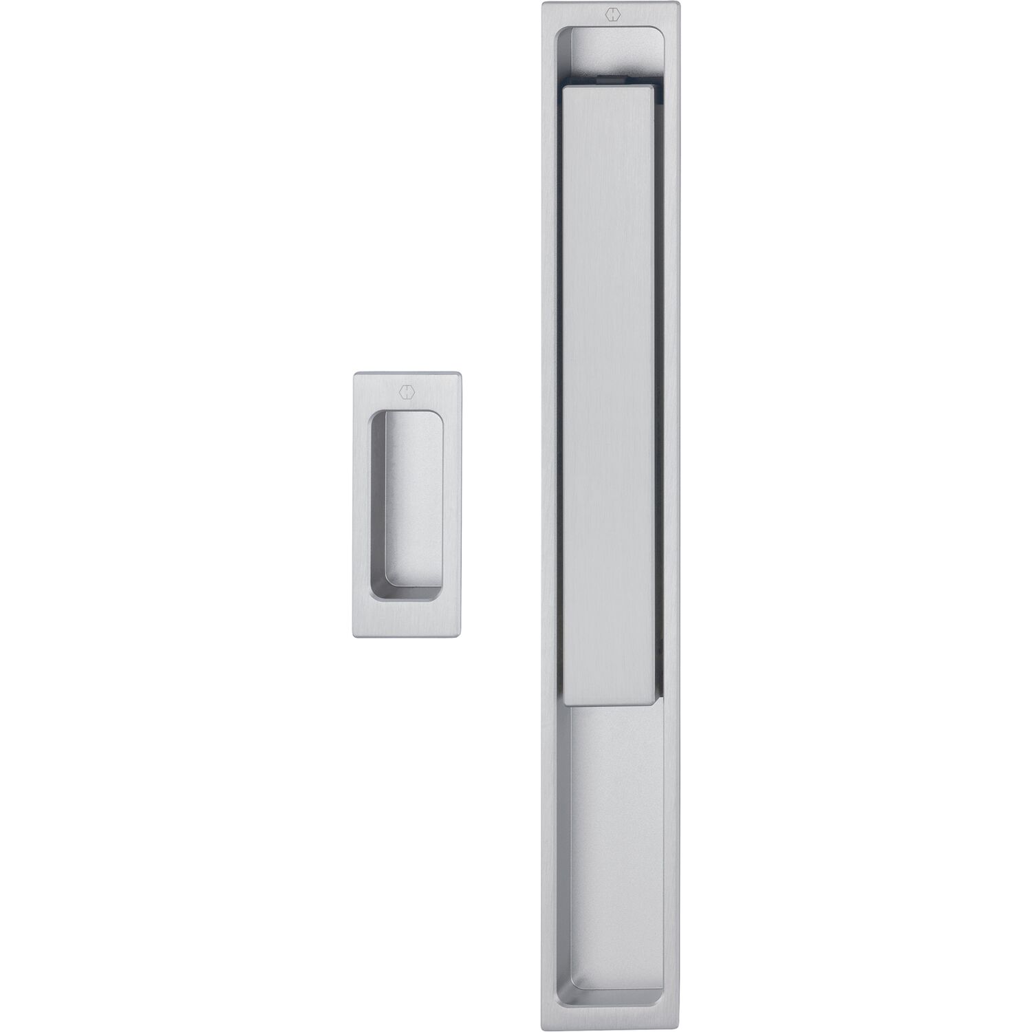 Hoppe HOPPE Hebeschiebegarnitur AUSTIN Muschelgriff, Aluminium edelstahlfarbig matt