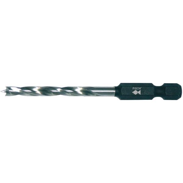 Fisch Holzspiralbohrer mit 1/4" Bit Aufnahme Bohrer ø 3 mm