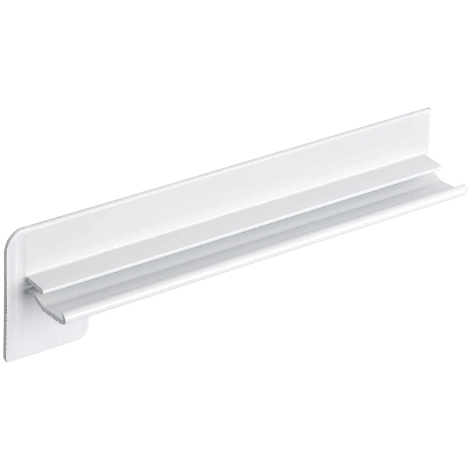 solido Seitenabschlüsse FB 25 Sichtbeton Alu weiß lackiert 90 mm