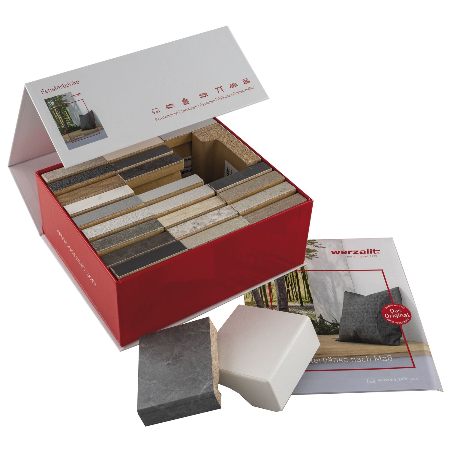 Werzalit Fensterbänke Musterbox