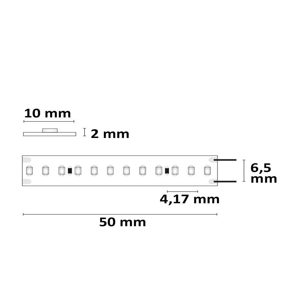 ISOLED LED CRI940 Linear 48V Flexband 8W IP20 4000K 30m Rolle 240 LED/m