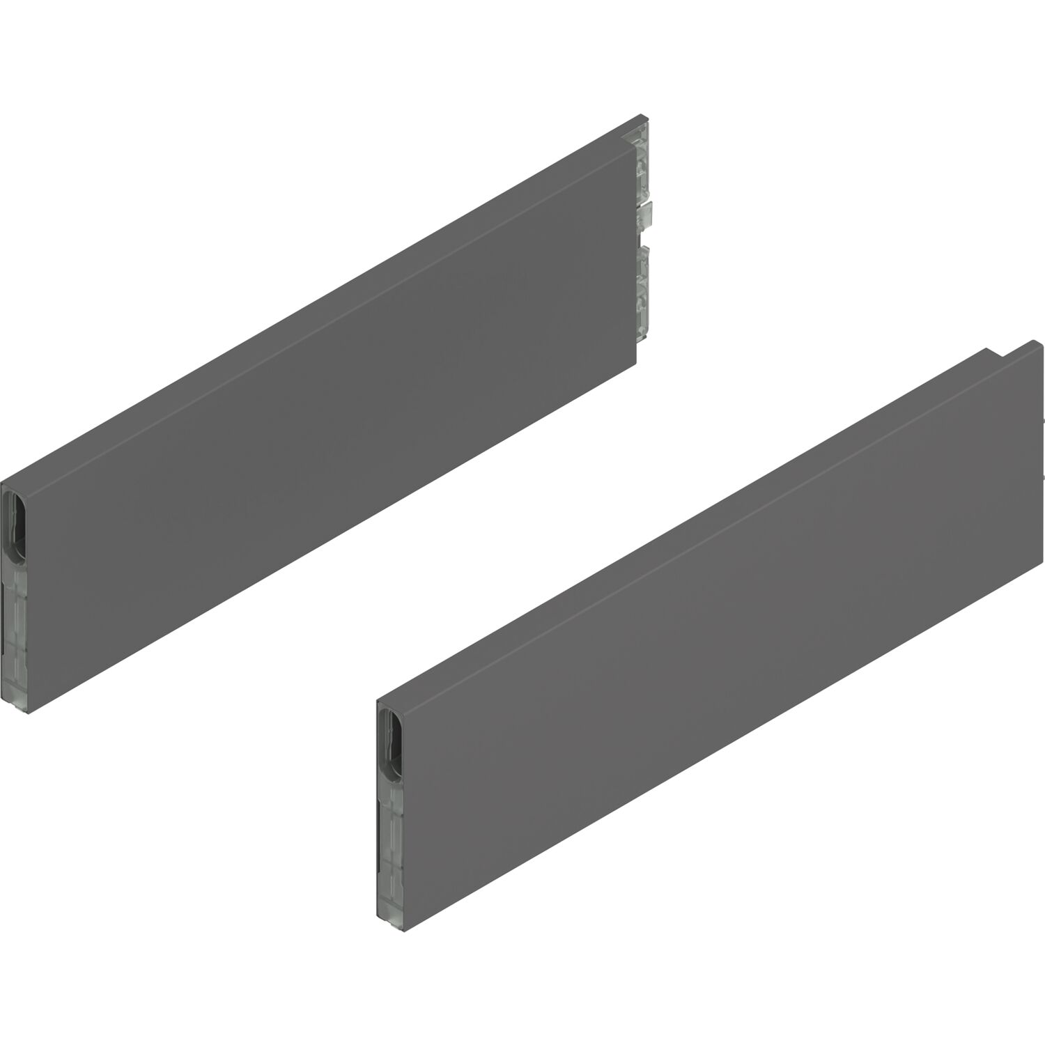 blum MERIVOBOX Boxcap Höhe E, NL 350, Oriongrau-matt
