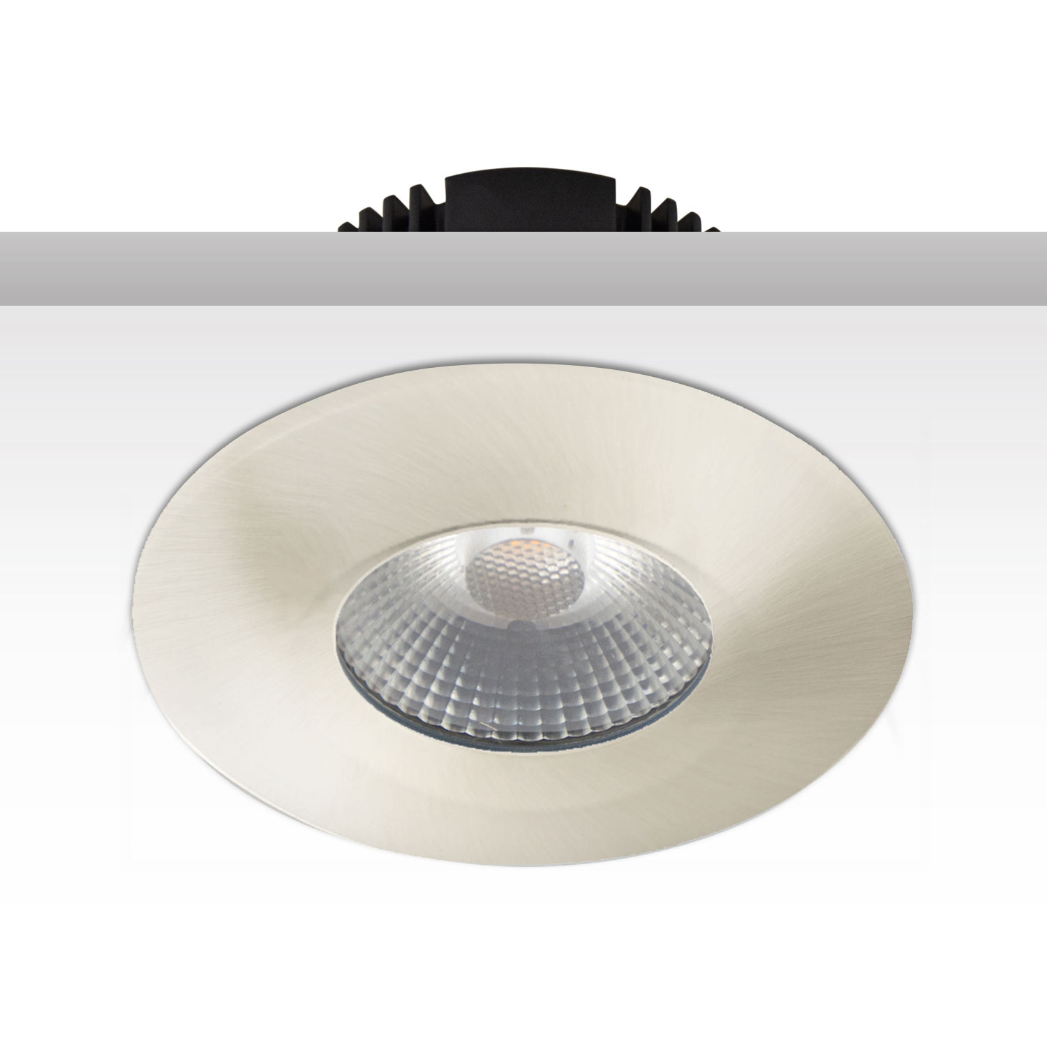 ISOLED Cover Aluminium rund/Kante nickel gebürstet für Sys-68
