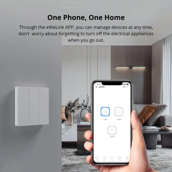 Sonoff SwitchMan Smart Wandschalter M5 86 Matter 2fach weiß