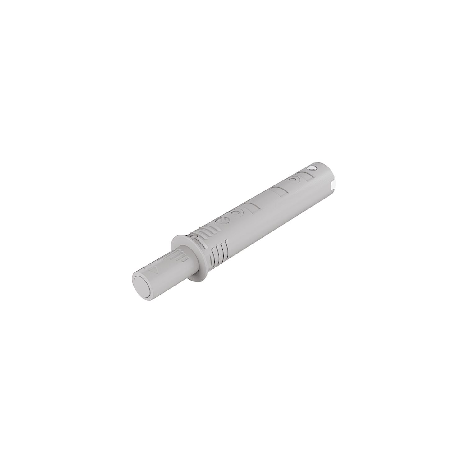 ITALIANA ferramenta K-Push Tech Druckschnapper mit Puffer, Hub 14 mm, grau