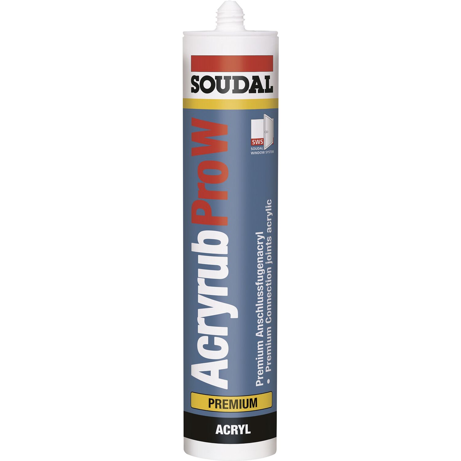 Soudal Bauanschlussfugenacryl Acryrub PRO W weiß - 15% 310ml