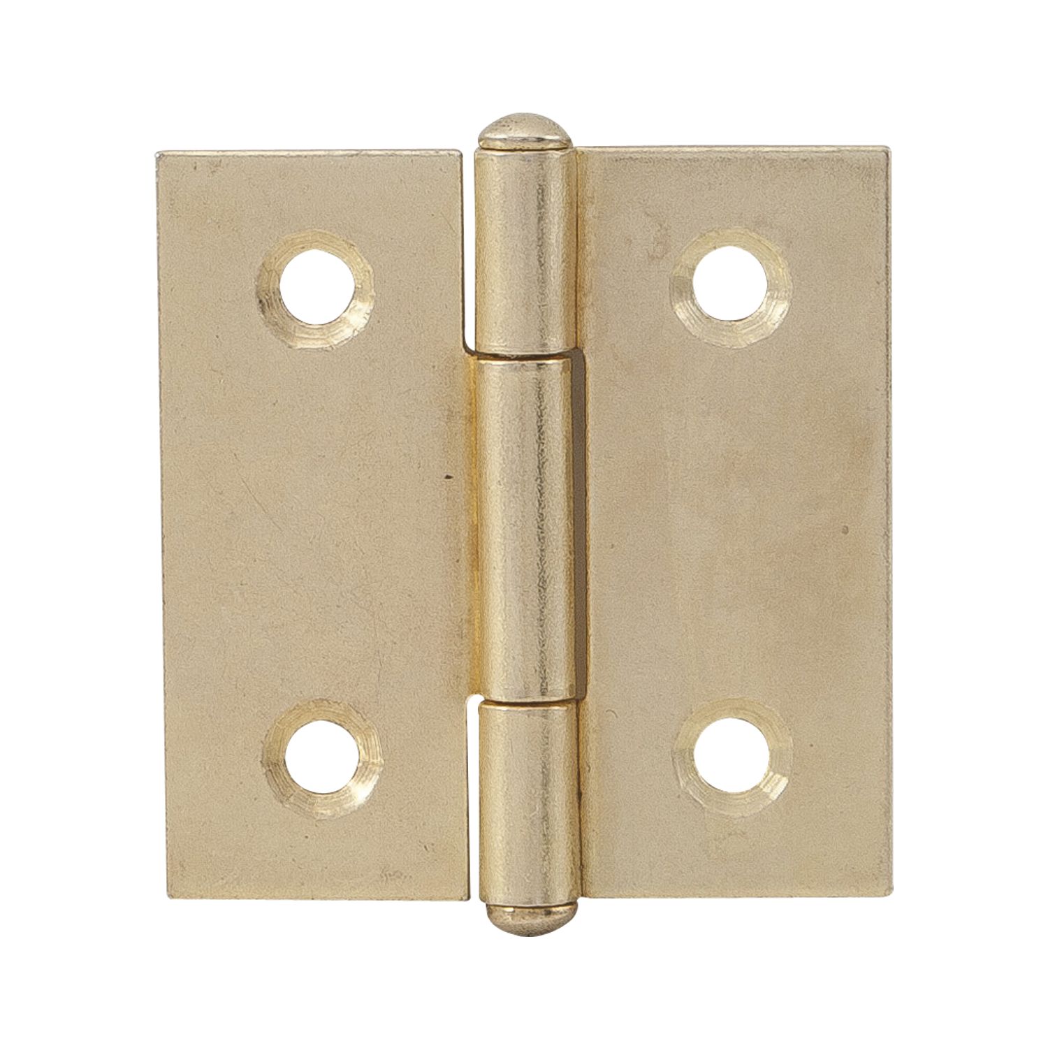 Metalurgia Knopfscharnier - leichte Ausführung 30 x 30 mm, Stahl vermessingt