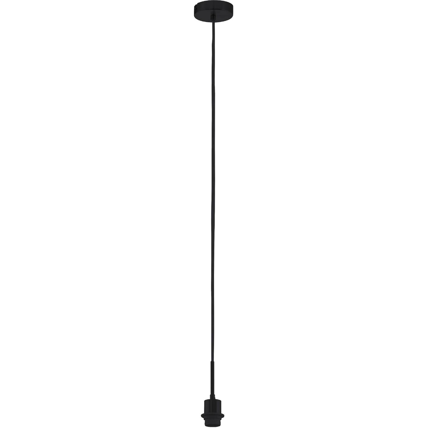 EGLO Leuchten Hängeleuchte Pasteri Pro 1xE27 ohne Schirm für Schirm 150-530mm schwarz