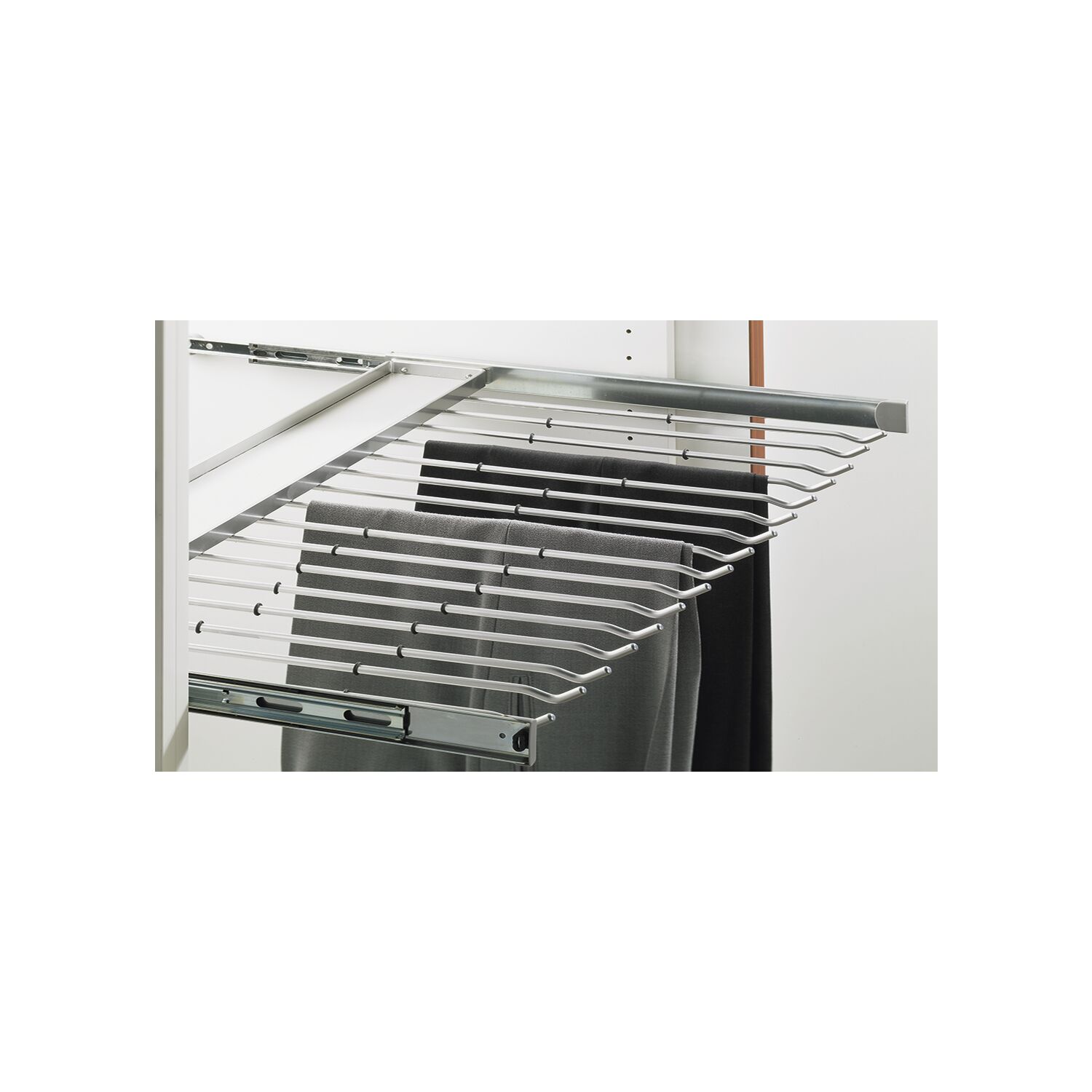 Hettich Hosenhalter ausziehbar KB 1000 mm Stahl silber