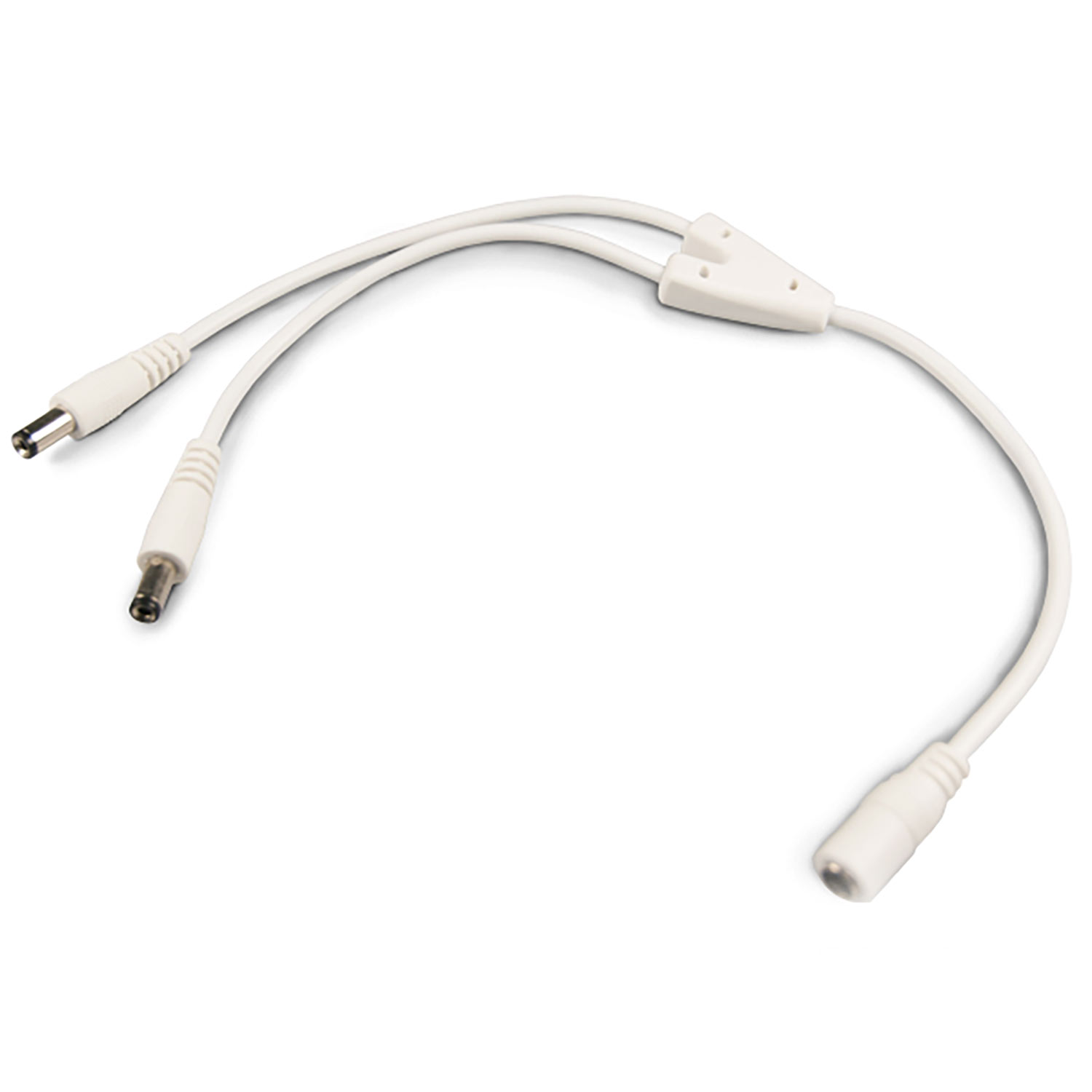 ISOLED 2-fach Rundsteck-Verteiler (max. 5A) 1x IN 2x OUT weiß