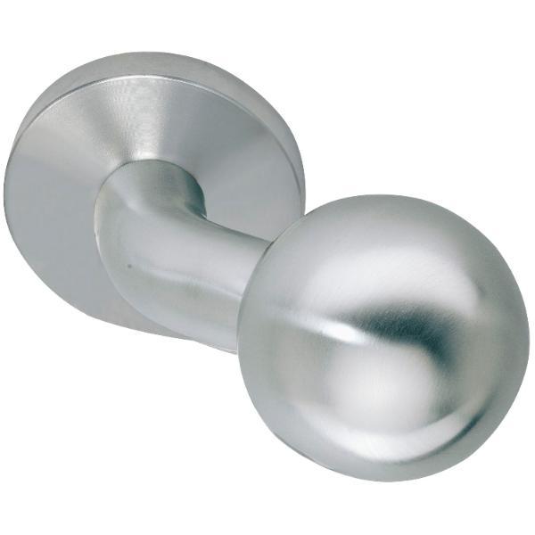 SOLIDO Türknopf gekröpft ø 50 mm auf Rosette, Gewinde M 8, Edelstahl matt ()