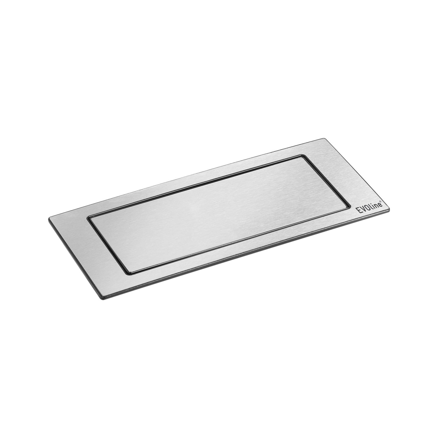 EVOline BackFlip, 2 Stk. Schukosteckdosen, USB-A-Charger, Edelstahl