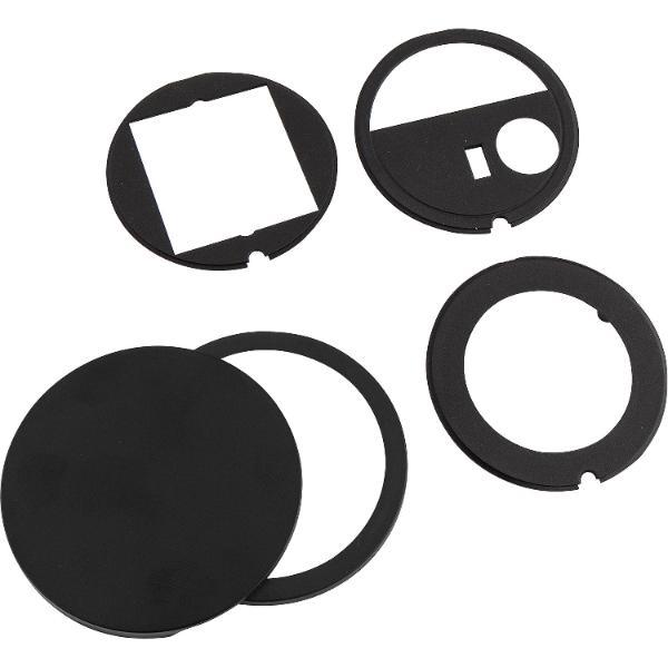 BACHMANN Pix Deckelset mit Schwenkdeckel und Zierring schwarz