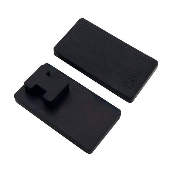 croso Einlage zu Glasklemmbeschlag, für 8,76 mm, Maß 53 x 53 mm