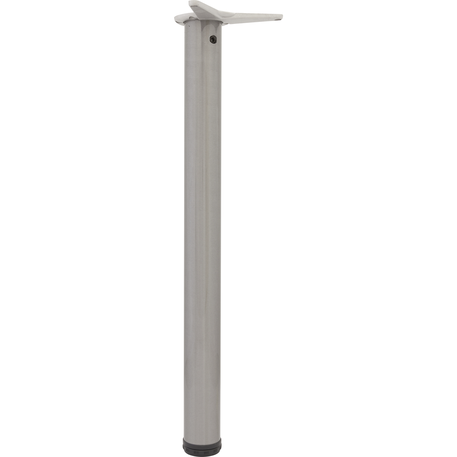 CAMAR Tischfuß rund 60 x 470 mm Stahl Edelstahl-Effekt