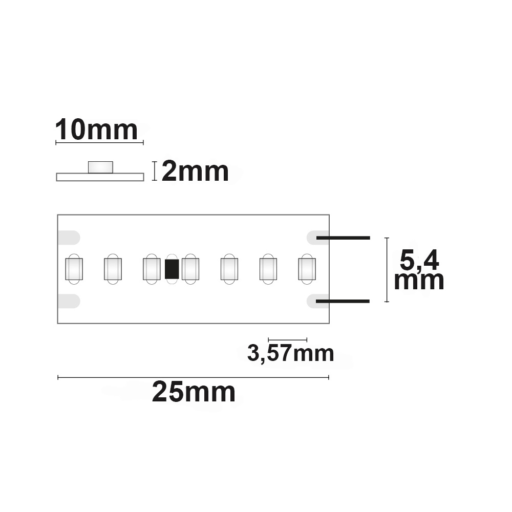 ISOLED LED CRI930 Linear10 Flexband 24V DC 15W IP20 3000K 20m Rolle 280 LED/m
