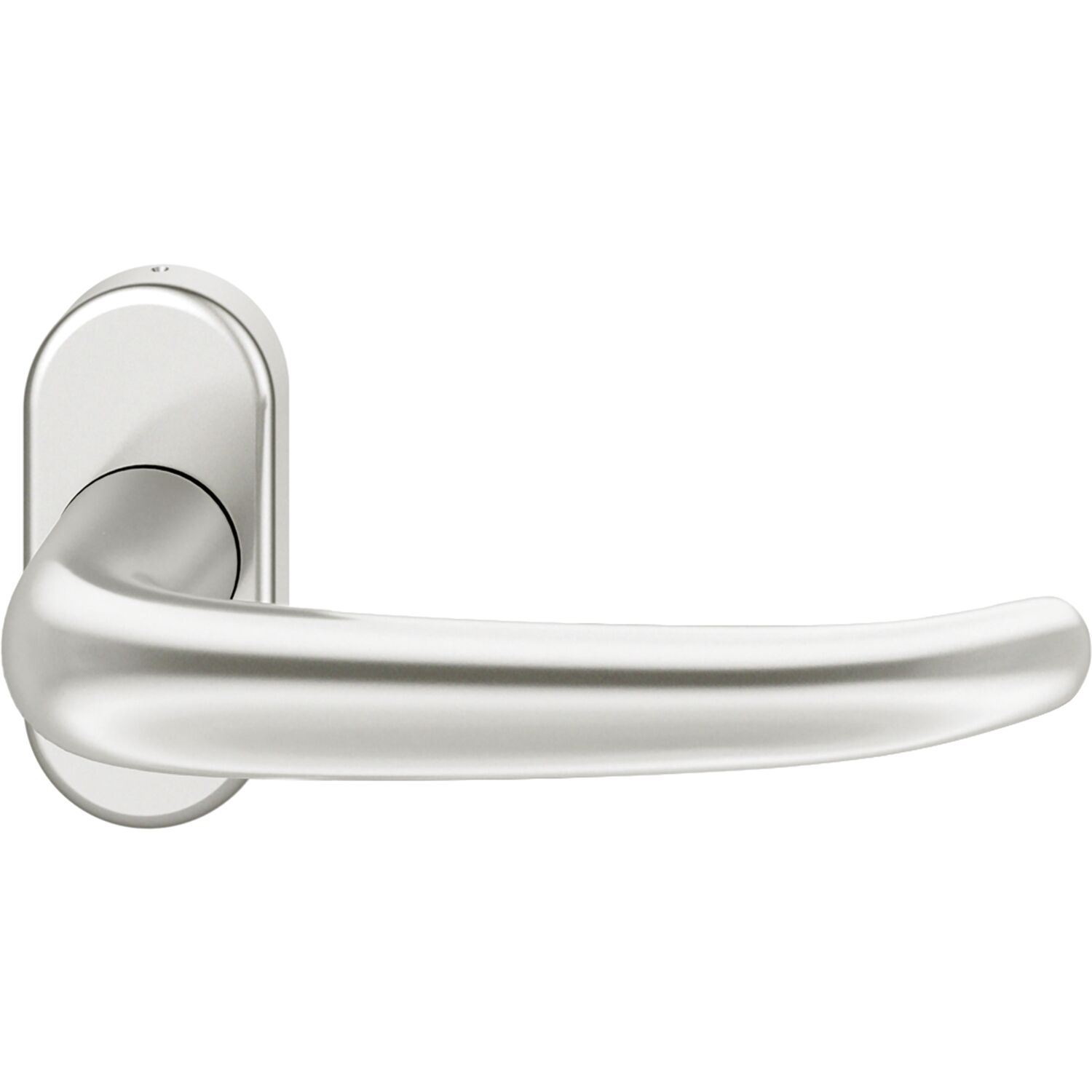ninka FSB FH-Rahmentürdrücker 09 1023 Hochhaltefeder B ovale Rosette Aluminium silber