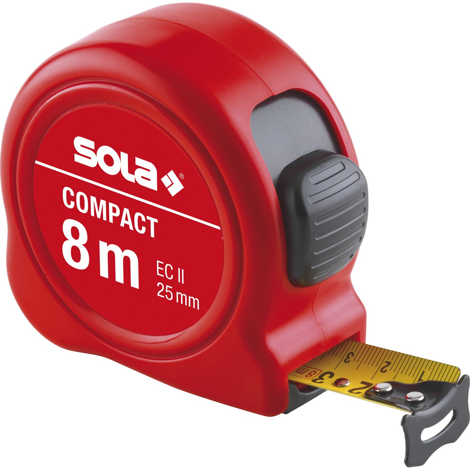 Sola Rollbandmaß Compact 8 m EG-Prüfzeichen Genauigkeit II
