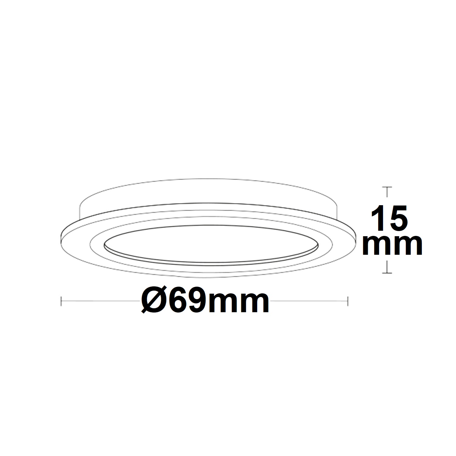 ISOLED LED Möbeleinbaustrahler MiniAMP silber 4W 60° 24V DC warmweiß 3000K dimmbar