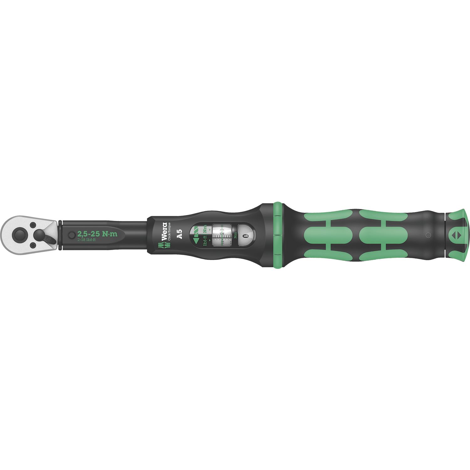 Wera Drehmomentschlüssel Click-Torque A5 1/4"vierkant Messbereich 2,5-25 Nm