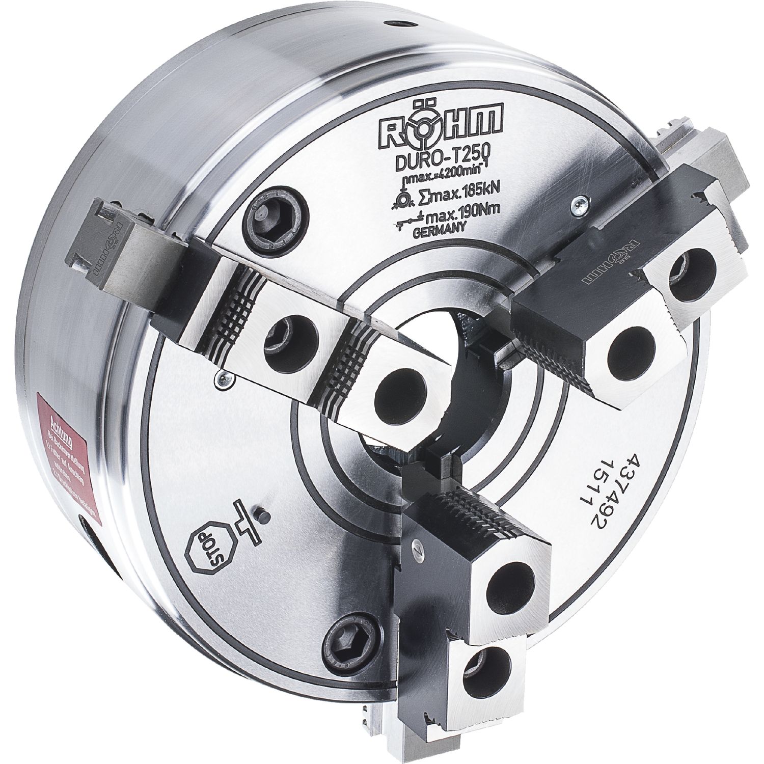 RÖHM Keilstangenfutter DURO-T 160/5 mm DIN 55027 Grund- u. Umkehr-Aufsatzbacken
