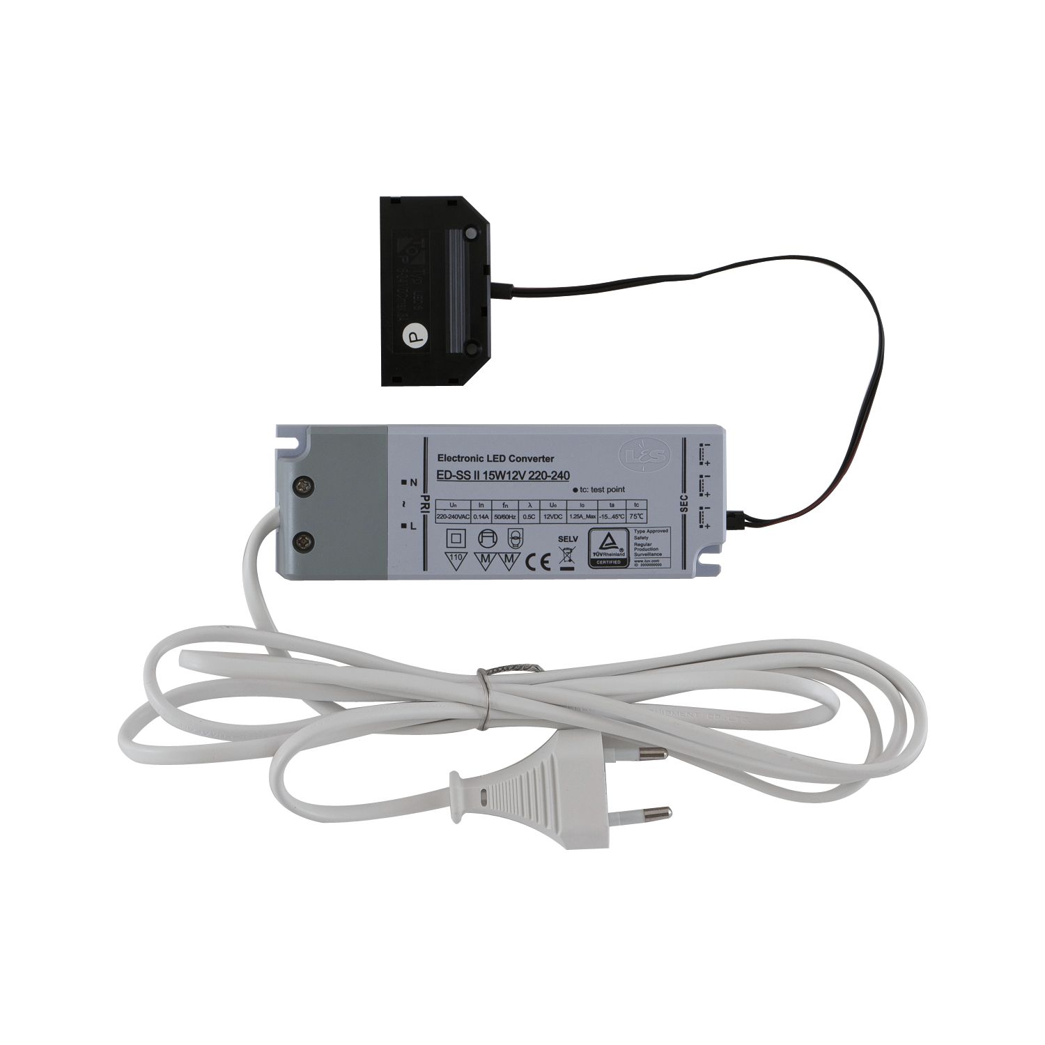 LED-Netzgerät NG37, 12 V/DC, 2 Anschlüsse + 6-fach Verteiler, Leistung 15 W