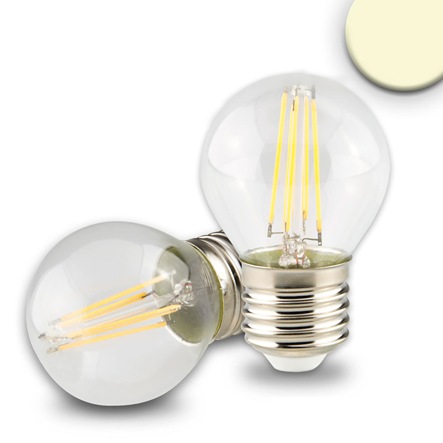 ISOLED E27 LED Illu 4W klar warmweiß dimmbar