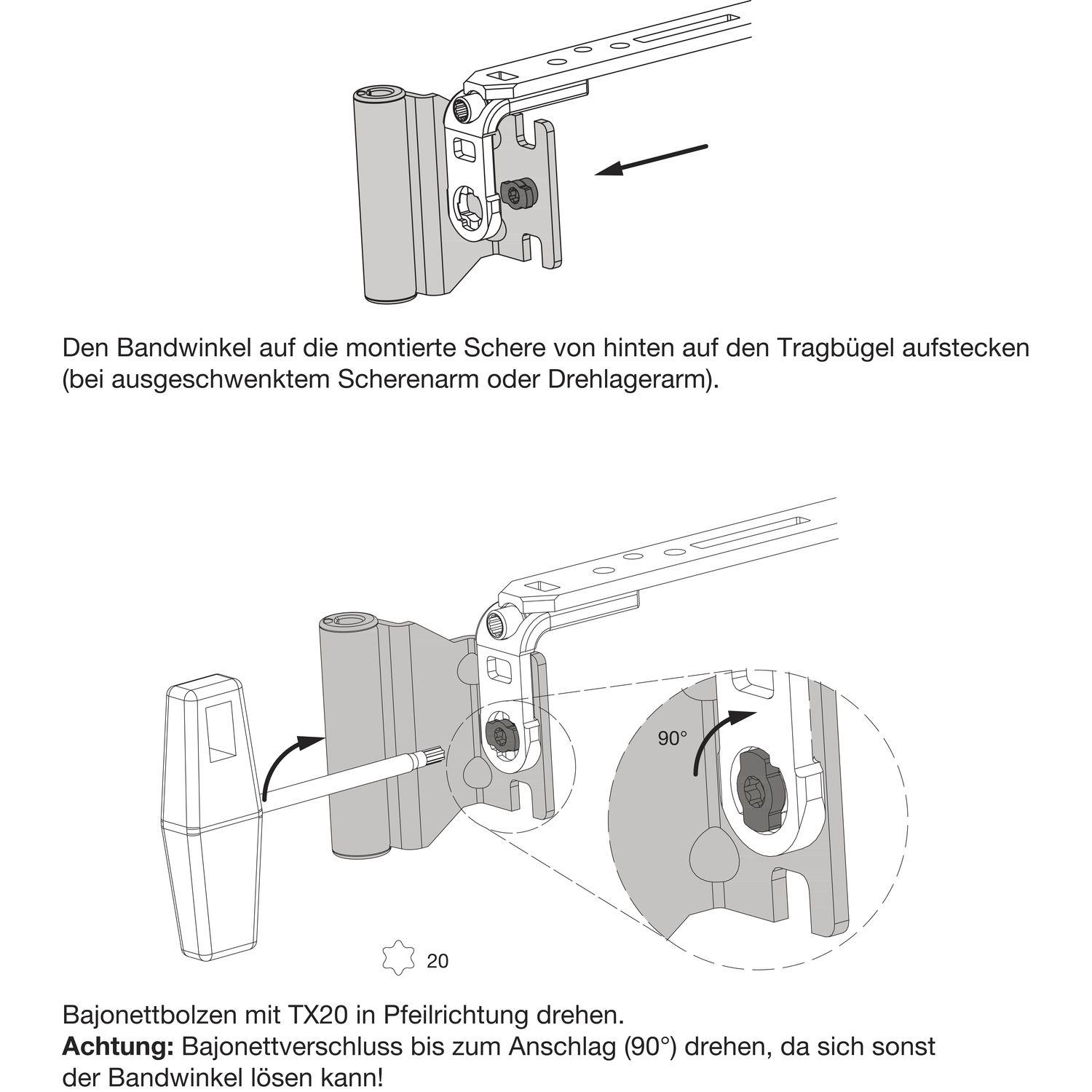 Maco #212826 MACO Bandwinkel DTuni 12/20-13 mm 160 kg weiß (212826)
