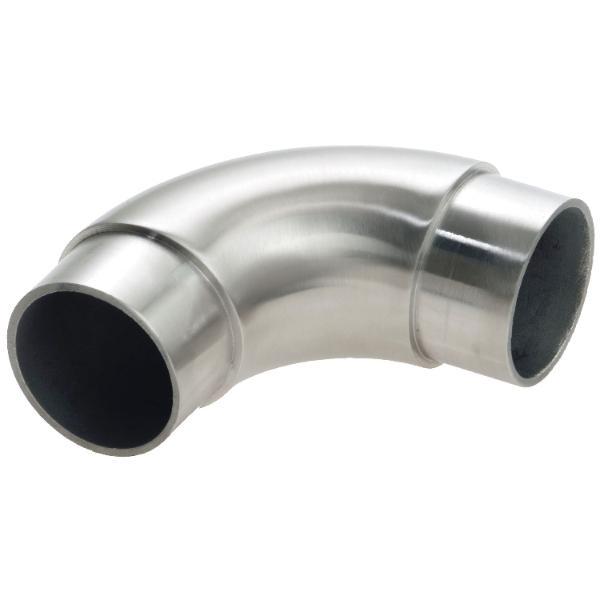 croso Rundbogen 90° für Rohr ø 33,7 x 2,0 mm, Edelstahl geschliffen V2A
