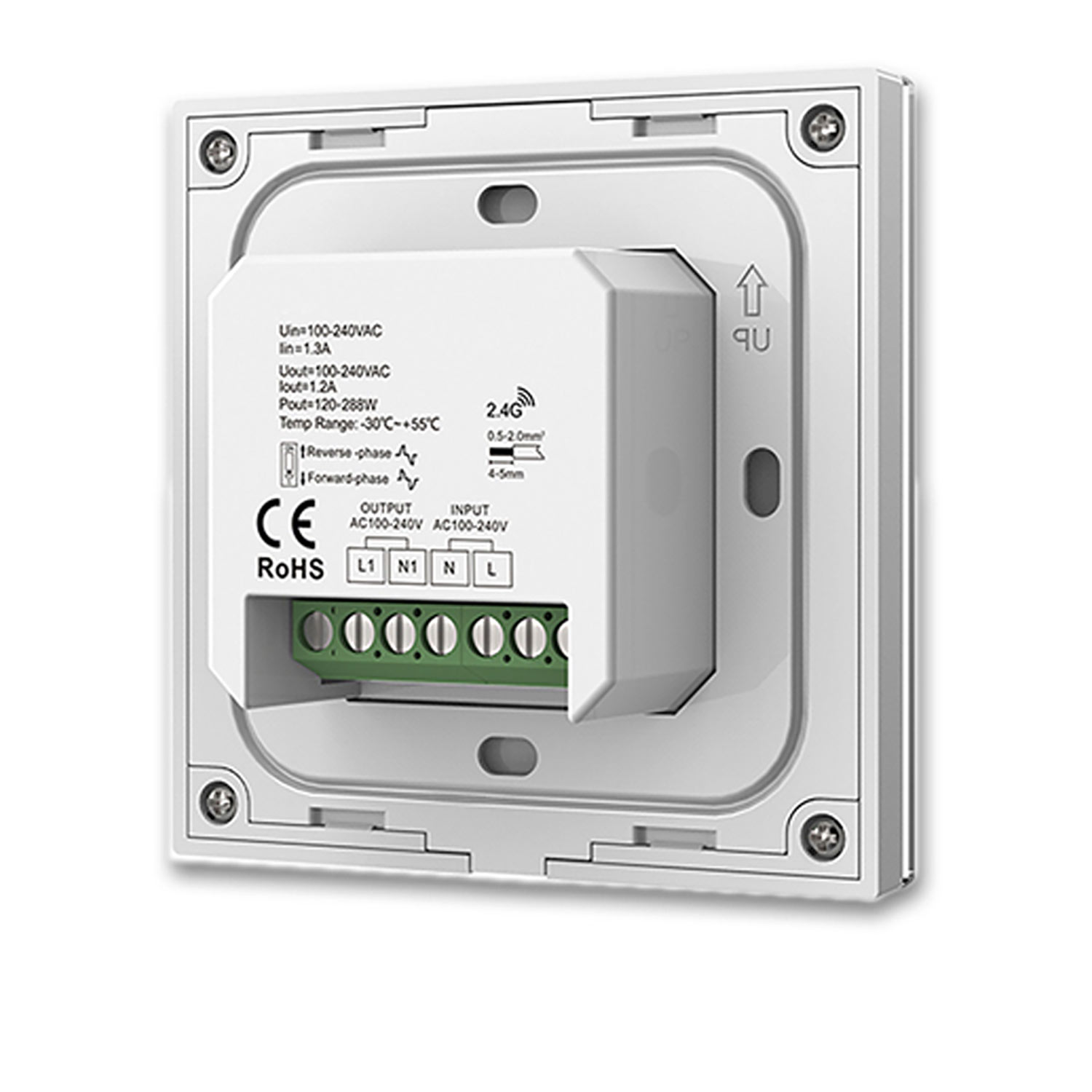 ISOLED Sys-Pro 1 Zone Touch/Funk-Dimmer 230V weiß 360VA Phasenan-/Abschnitt wählbar