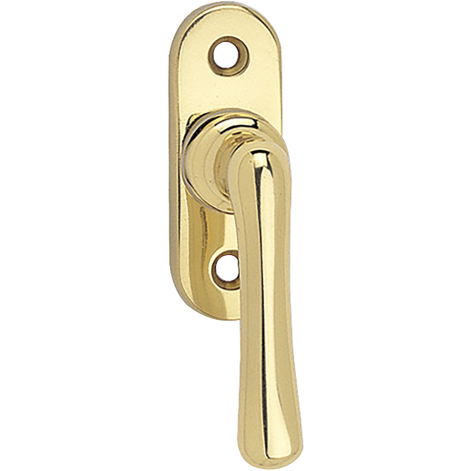 Marchesi Fenstergriff ELEGANT sichtbar geschraubt 22x65 Messing poliert