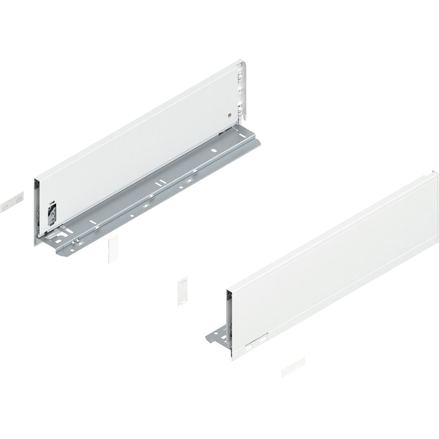 blum LEGRABOX pure Zarge Höhe K, NL 450, Seidenweiß-matt