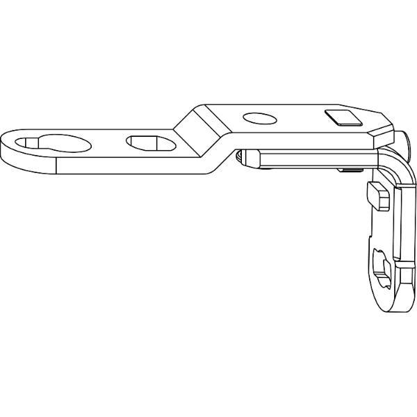 Maco #202271 MACO MM Drehbandarm AS/PVC/DTuni für Dreh-Kippbandstulp 120 kg, silber (202271)