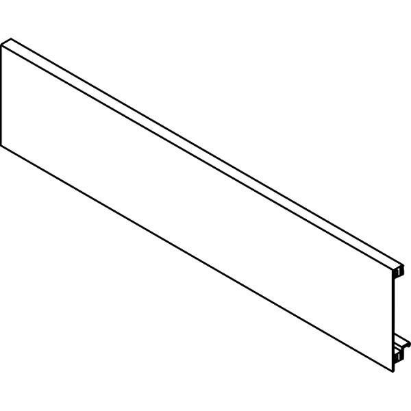blum LEGRABOX Vorderstück ohne Nut, Länge 1043 mm, Aluminium eloxiert NIRO 2