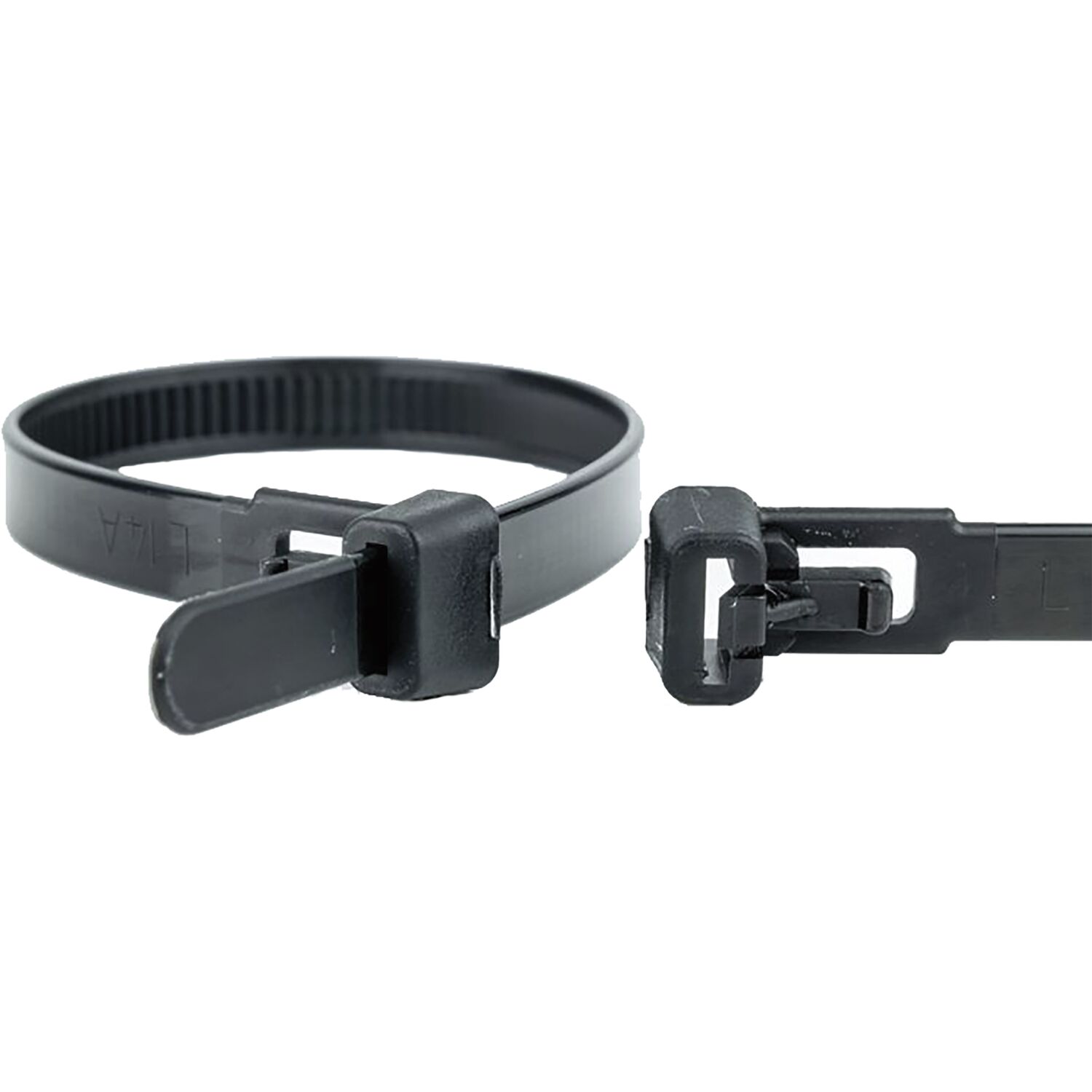 WKK Kabelbinder 7.6x200 schwarz Polyamid 6.6 - wiederlösbar (100 Stück)