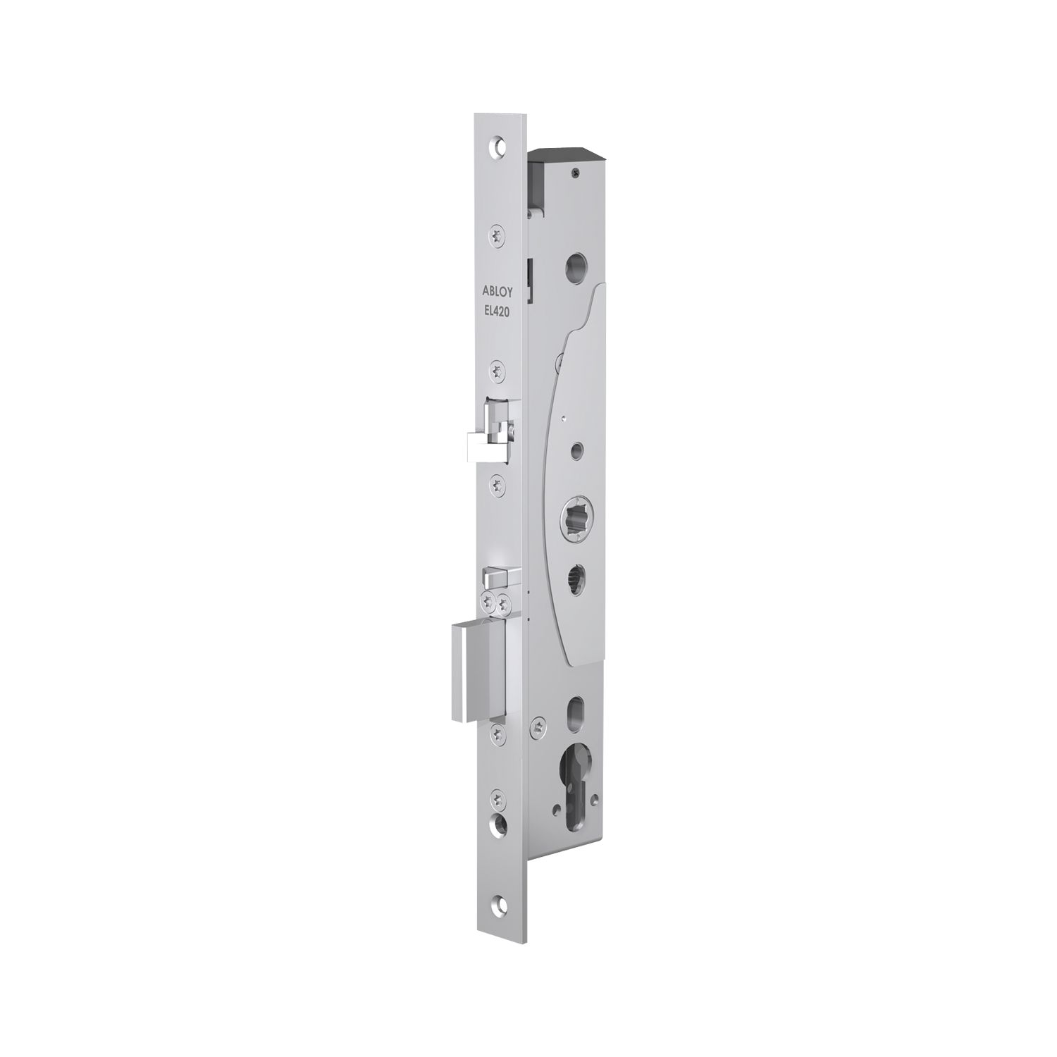 ASSA ABLOY Elektro-Sicherheitsschloss EL 420, DM 35, Stulp 24x300 mm, Edelstahl-Effekt