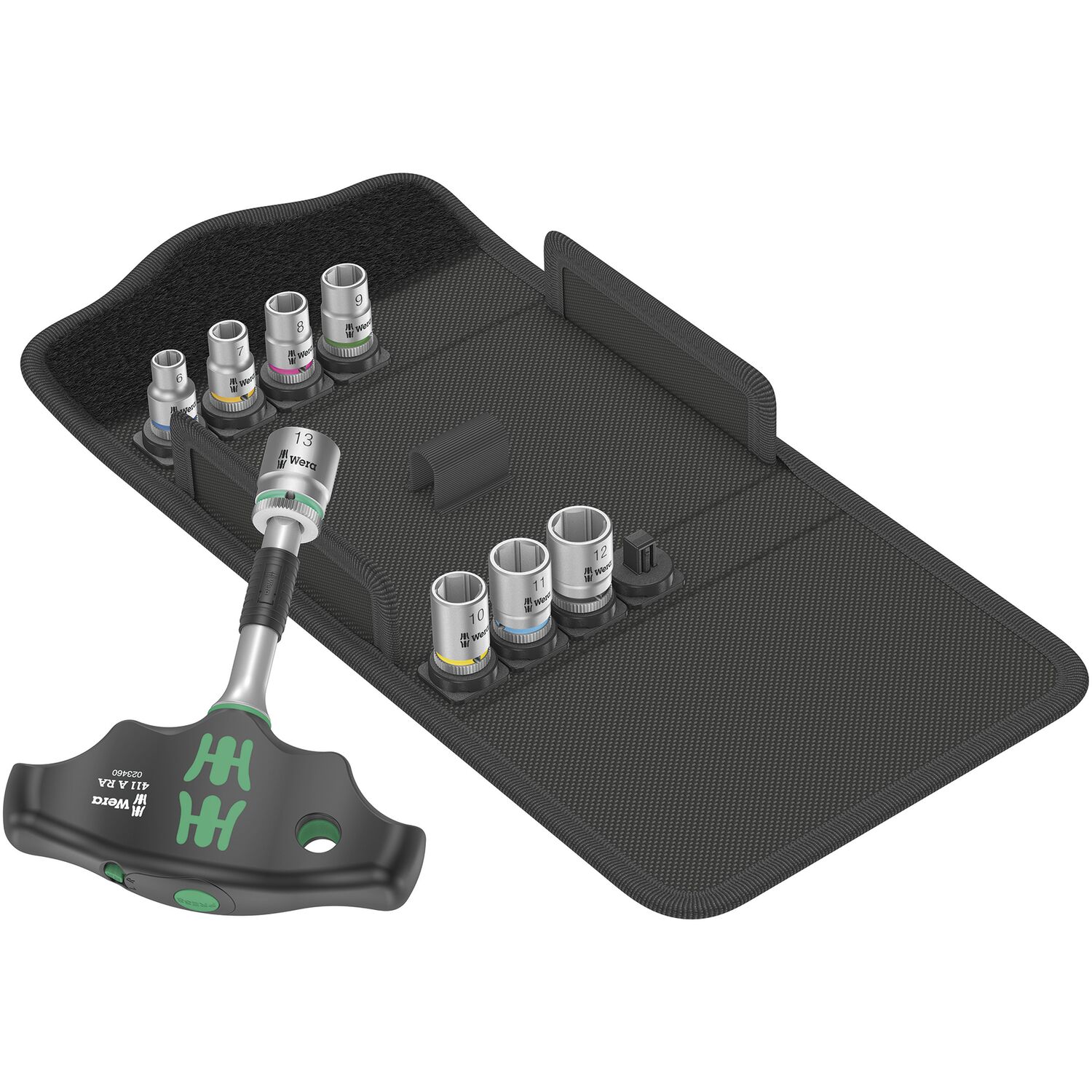 Wera Steckschlüssel- und Bit Satz 1/4" 400 RA Set 2 9-teilig