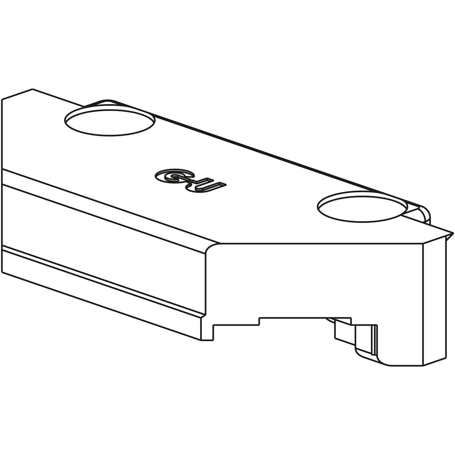 GU -966 PSK Rastplatte für PVC, PROFINE 76 MD, Zink silber